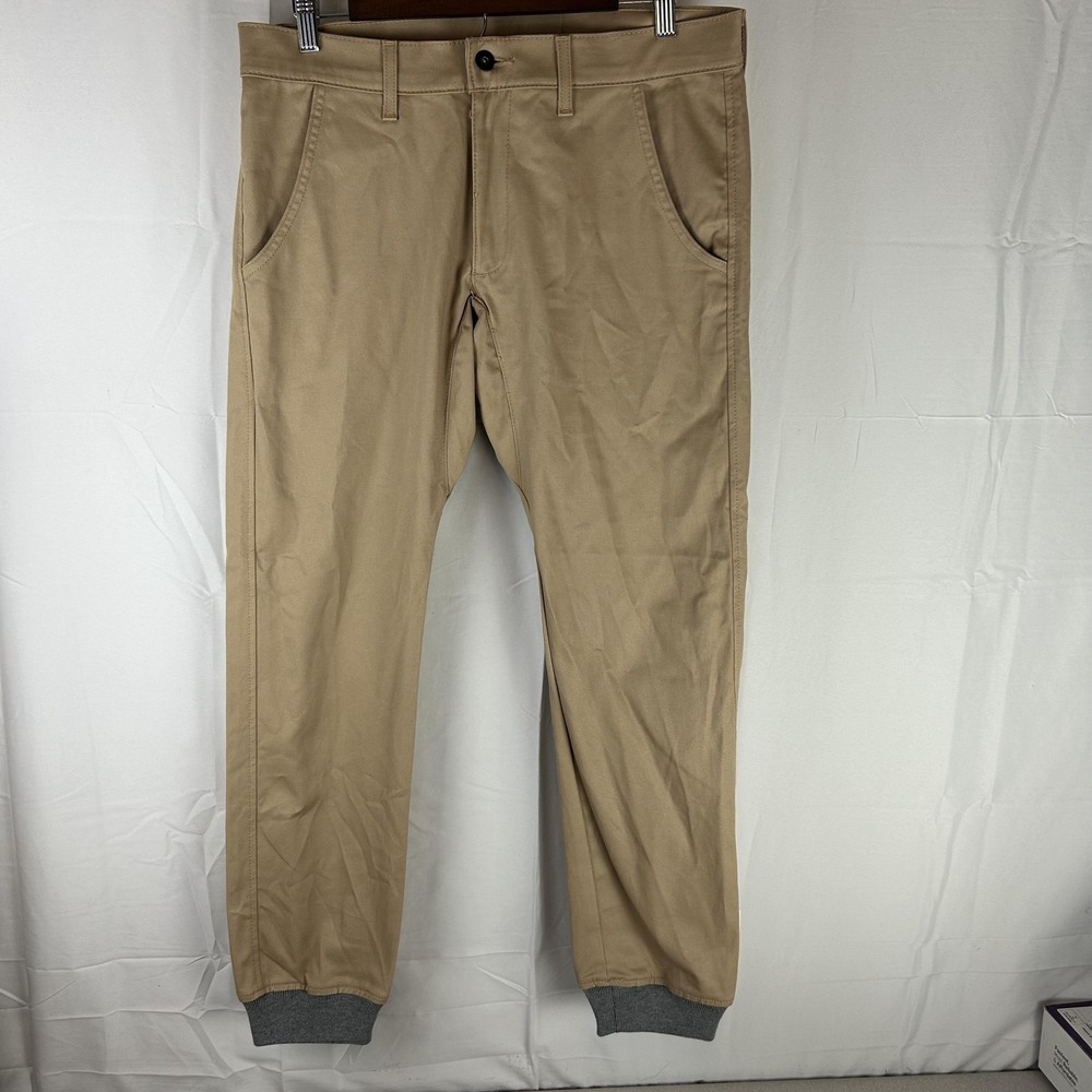 Kennedy Denim Co Pants Mens 32x30 Khaki Weekend Joggers Slim Cuffed USA Casual